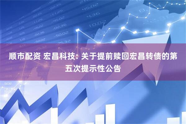 顺市配资 宏昌科技: 关于提前赎回宏昌转债的第五次提示性公告