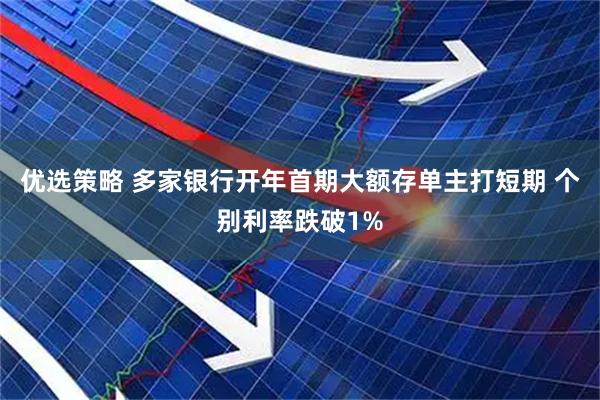 优选策略 多家银行开年首期大额存单主打短期 个别利率跌破1%